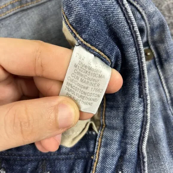 Rag Bone Jeans Mens 30 Fit 2 Slim Medium Wash Blue Stretch Denim Standard Issue - Picture 7 of 14